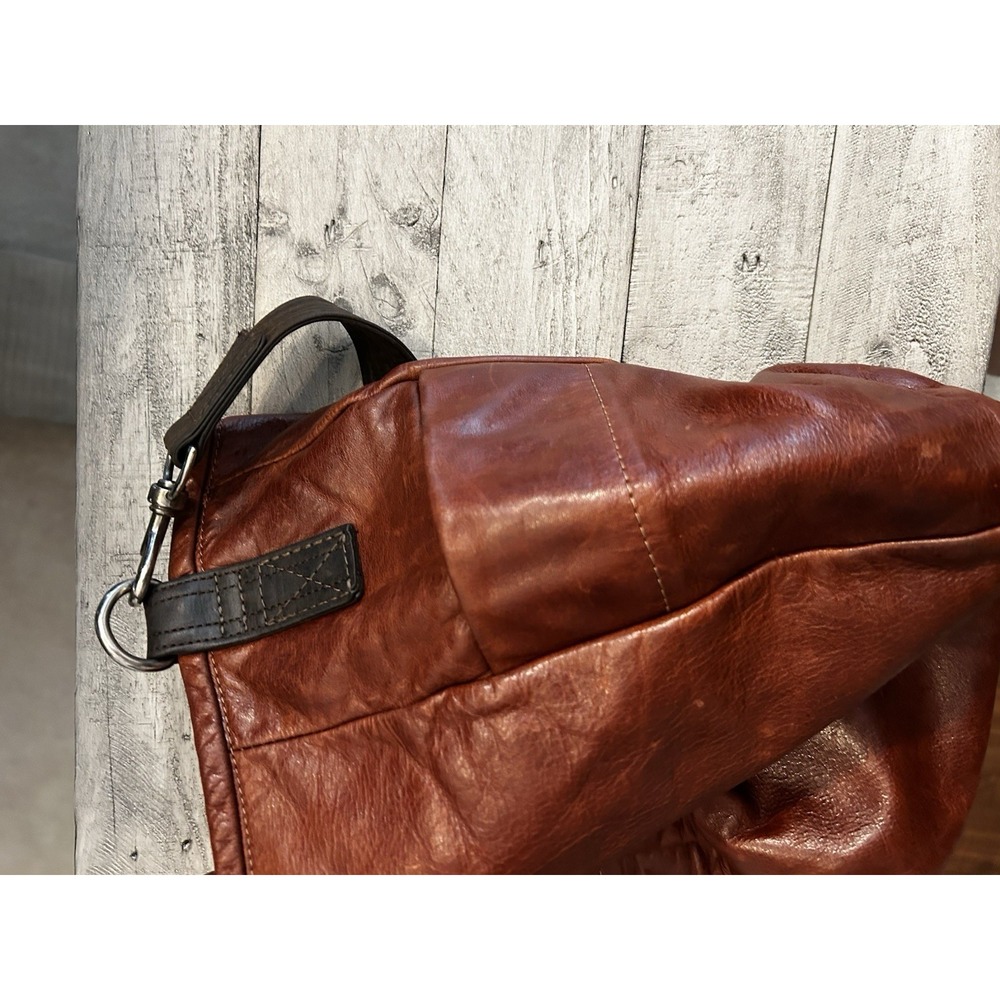 Rough And Tumble Bag Leather Cognac Distressed Boho Limited - Picture 13 of 15